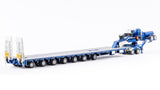 1:50 7x8 Steerable Trailer -- Metallic Blue -- Drake Truck ZT09076