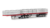 1:50 MaxiTRANS B Double Flat Top -- Silver/Red -- Drake Truck ZT09123