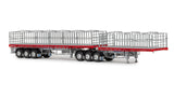 1:50 MaxiTRANS B Double Flat Top -- Silver/Red -- Drake Truck ZT09123