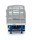 1:50 MaxiTRANS B Double Flat Top -- White/Blue -- Drake Truck ZT09172