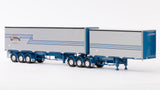 1:50 Eziliner B-Double Trailer Set -- Bobbins Transport -- Drake Truck ZT09258