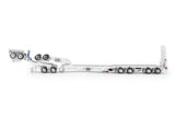1:50 4x8 Swingwing and 2x8 Dolly Trailer -- White -- Drake Truck ZT09338