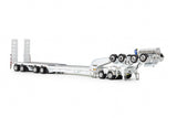 1:50 4x8 Swingwing and 2x8 Dolly Trailer -- White -- Drake Truck ZT09338
