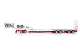 1:50 4x8 Swingwing and 2x8 Dolly Trailer -- White/Red -- Drake Truck ZT09339