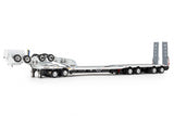 1:50 4x8 Swingwing and 2x8 Dolly Trailer -- White/Black -- Drake Truck ZT09342