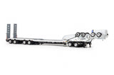 1:50 4x8 Swingwing and 2x8 Dolly Trailer -- White/Black -- Drake Truck ZT09342