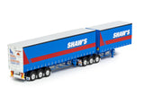 1:50 T-Liner B-Double Trailer -- Shaw's Transport -- Drake Truck ZT09352