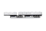 1:50 Freighter B Double Flat Top -- Gloss Black -- Drake Truck ZT09362