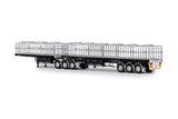 1:50 Freighter B Double Flat Top -- Gloss Black -- Drake Truck ZT09362