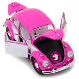 1:18 1967 Volkswagen (VW) Beetle -- Pink/White -- Greenlight