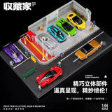1:64 Diorama – Japanese Style Parking Lot Miniature Scene -- SCJ 82035