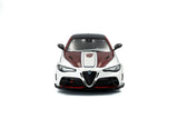 1:18 Alfa Romeo Giulia GTAm 2023 -- White/Maroon -- Solido