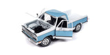 1:18 1977 Dodge Adventure Sweptline -- Light Blue/White -- American Muscle