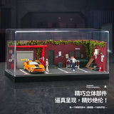 1:64 Diorama – Street View in Front of Old Warehouse Miniature Scene -- SCJ 82023