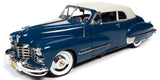 1:18 1947 Cadillac Series 62 Soft Top -- Blue/White -- Auto World