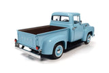 1:18 1956 Ford F-100 Mild Custom Pickup Truck -- Diamond Blue -- Auto World