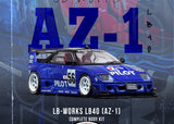 (Pre-Order) 1:64 Mazda AZ-1 Liberty Walk LB40 -- PILOT Blue -- INNO64