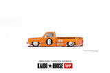 1:64 Chevrolet Silverado Dually -- KAIDO WORKS V2 Orange -- KaidoHouse x Mini GT