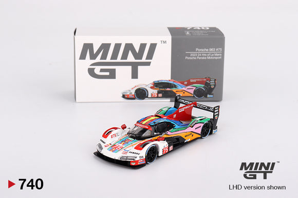1:64 2023 Le Mans 24 Hrs -- #75 Porsche 963 Penske -- Mini GT MGT00740