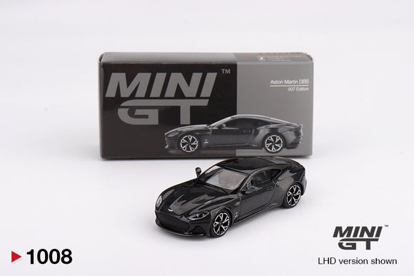 1:64 Aston Martin DBS 007 Edition -- Black -- Mini GT MGT01008