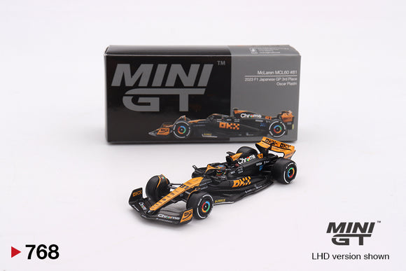 1:64 2023 Oscar Piastri - Japanese GP - #81 McLaren MCL60 -- Mini GT F1 MGT00768