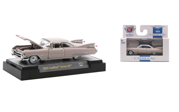 1:64 1959 Cadillac Series 62 -- Light Pink -- M2 Machines