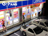 1:64 Lawson Building w/Parking Lot Diorama Display with LEDs -- G-Fans 710024