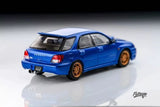 1:64 Subaru Impreza WRX STi GG "Blob Eye" Wagon -- Blue -- Furuya