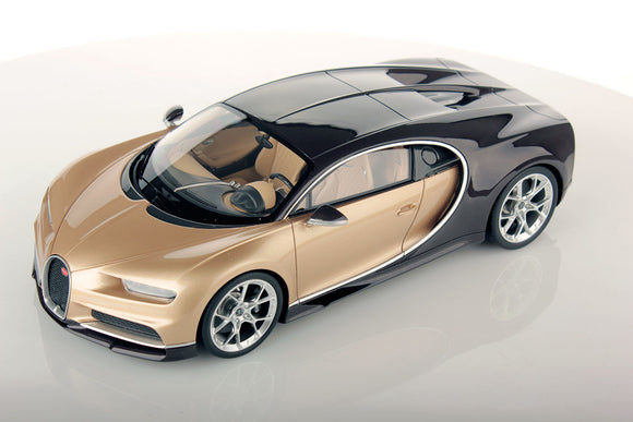 1:18 Bugatti Chiron -- Brown Carbon / Silk -- MR Models BUG06G