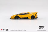 1:64 Lamborghini LB-Silhouette WORKS Murcielago GT -- Yellow -- Mini GT MGT01135