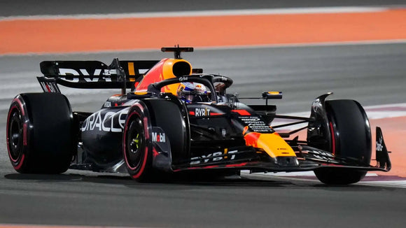 (Pre-Order) 1:12 2023 Max Verstappen -- Qatar GP Winner -- Red Bull Racing RB19 -- Spark F1