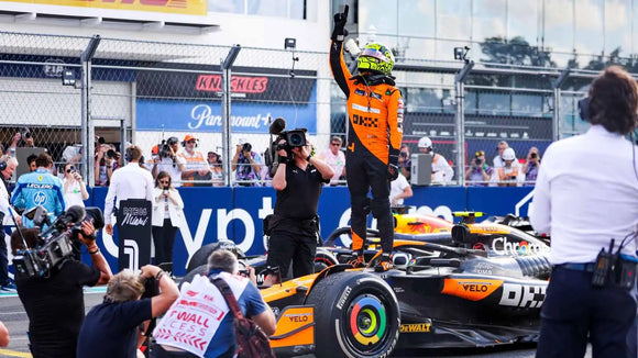 (Pre-Order) 1:43 2024 Lando Norris -- Miami GP Winner -- #4 McLaren MCL38 -- Spark F1