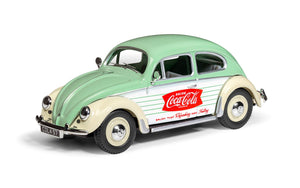 1:43 Volkswagen (VW) Beetle -- Coca-Cola Green/White -- Corgi