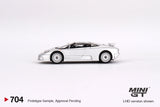 1:64 Bugatti EB110 GT -- Grigio Chiaro (Silver) -- Mini GT