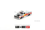 1:64 Chevrolet Silverado KAIDO WORKS V1 - White - KaidoHouse x Mini GT KHMG082