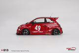 1:18 Fiat Abarth 595 LB-WORKS x Abas Works -- #49 Red -- TopSpeed Model TS0613