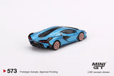 1:64 Lamborghini Sián FKP 37 -- Blue Aegir -- Mini GT MGT00573