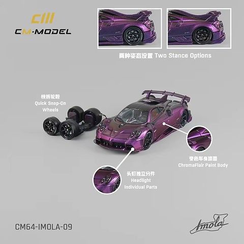 1:64 Pagani Imola -- Midnight Purple -- CM-Model