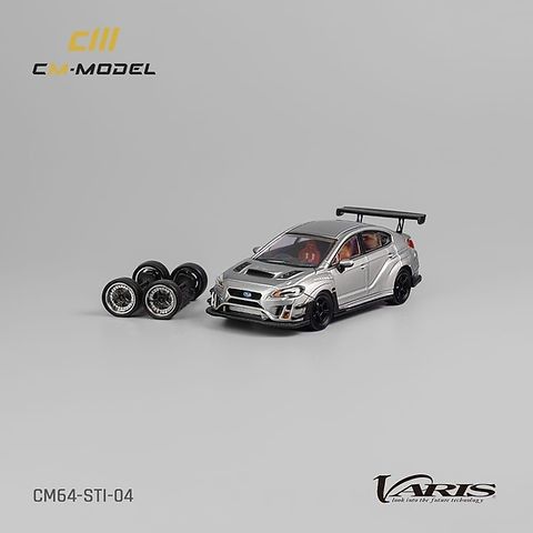 1:64 Subaru WRX STI VARIS Widebody 2.0 -- Silver -- CM-Model