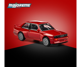 1:64 1986 BMW M3 (E30) -- Red -- Majorette: Collection Deluxe