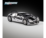 1:64 2005 Bugatti Veyron -- Chrome Silver -- Majorette: Collection Deluxe