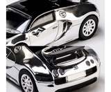 1:64 2005 Bugatti Veyron -- Chrome Silver -- Majorette: Collection Deluxe
