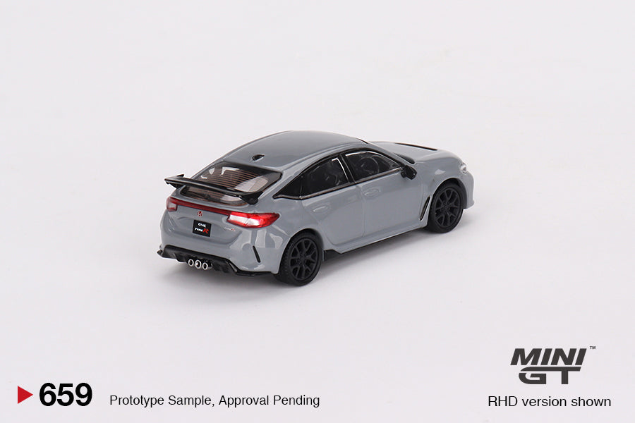 1:64 Honda Civic Type R (FL5) 2023 -- Sonic Grey Pearl -- Mini GT