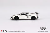 1:64 Chevrolet Corvette (C8) Z06 2023 -- Arctic White -- Mini GT