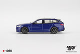 1:64 BMW M5 Touring (G99) -- Marina Bay Blue Metallic -- Mini GT MGT01080