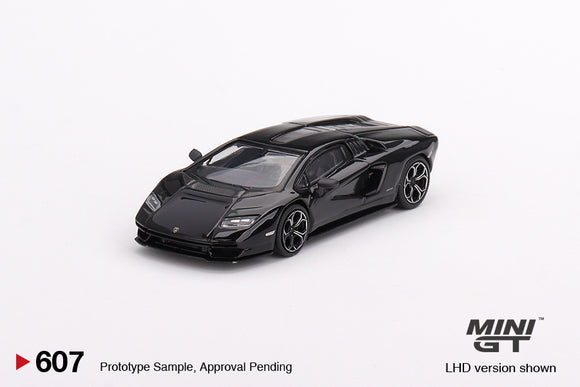 1:64 Lamborghini Countach LPI 800-4 -- Nero Maia (Black) -- Mini GT MGT00607