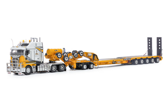 1:50 Kenworth K200 w/Drop Deck Trailer Set -- Big Hill Cranes -- Drake Truck ZT09335