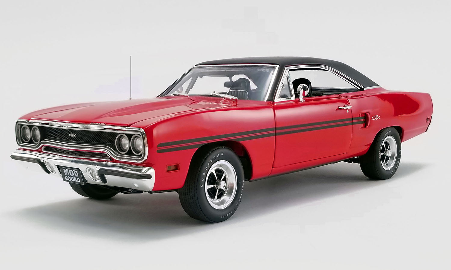 1:18 1970 Plymouth GTX -- The Mod Squad - Red -- GMP