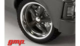 1:18 Street Fighter Billet Wheel & Tyre Set -- Black//Chrome -- GMP