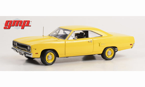 1:18 1970 Plymouth Road Runner -- Lemon Twist (Yellow) -- GMP